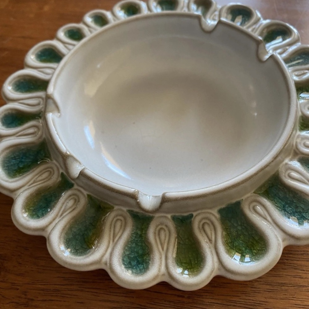 Vintage Robert Maxwell California Floral Ash Tray - Picture 2 of 4